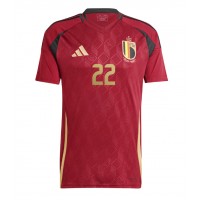 Belgicko Jeremy Doku #22 Domáci futbalový dres ME 2024 Krátky Rukáv